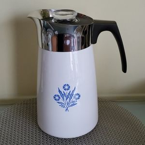 Corning Cornflower Blue 9-cup Coffee Pot Corning Cornflower Blue 9-cup Coffee Pot